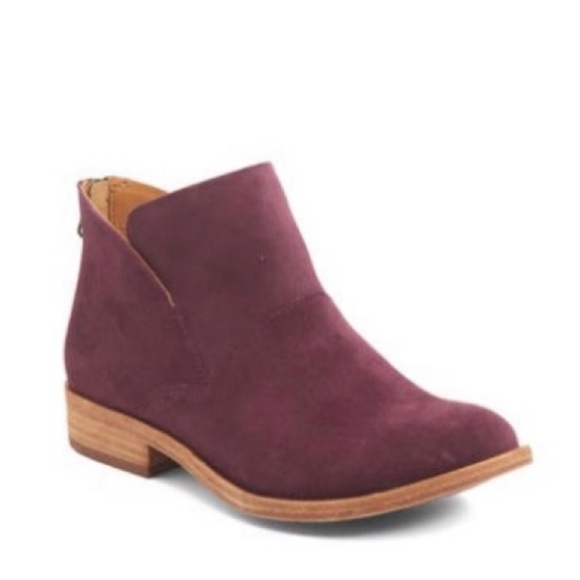 Kork-Ease Shoes - Kork-Ease Ryder Short Ankle Boots Purple‎ leather block heels NWOT B 215